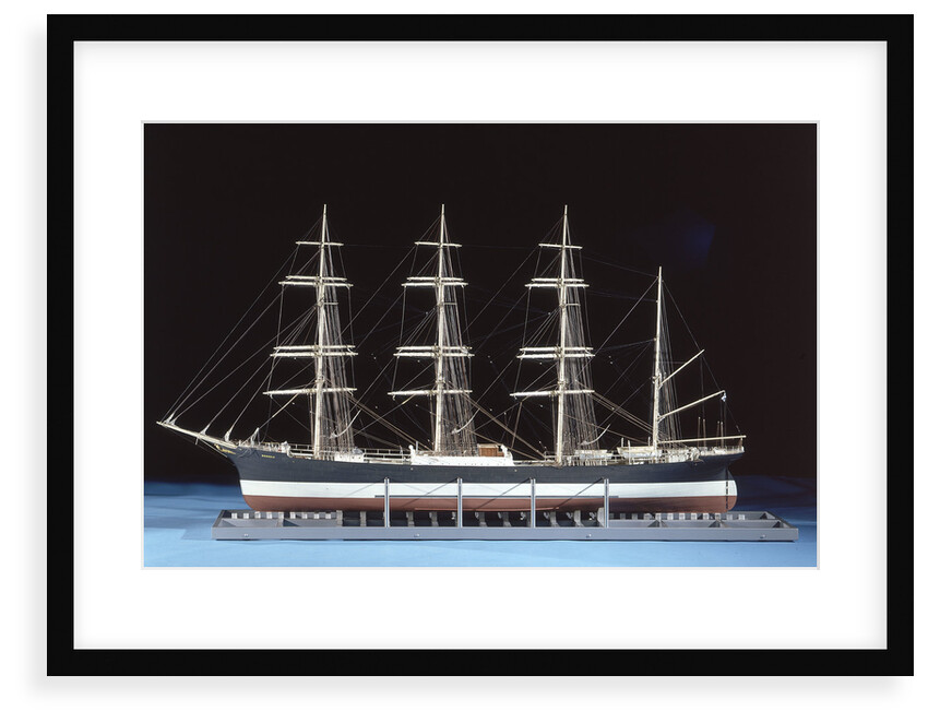 Model of four-masted barque 'Moshulu' (1904) by Donald Bradley