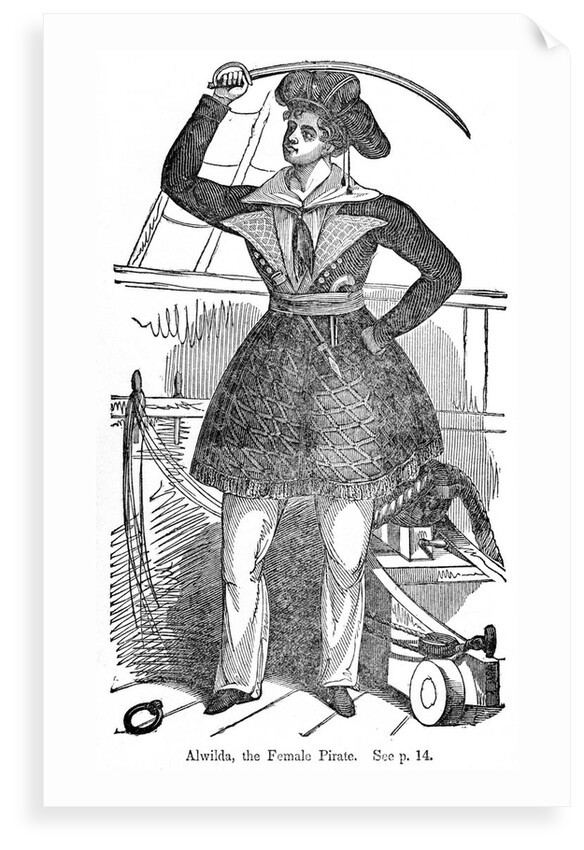 Alvilda, one of the first female pirates by unknown
