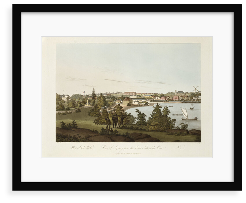 New South Wales, view of Sydney from the Eastside of the Cove, No 1 by J Eyre
