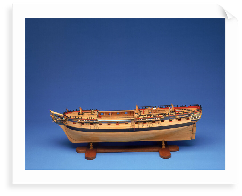 Model of a warship (1794), frigate, fifth rate, Diana class, 38 guns by unknown