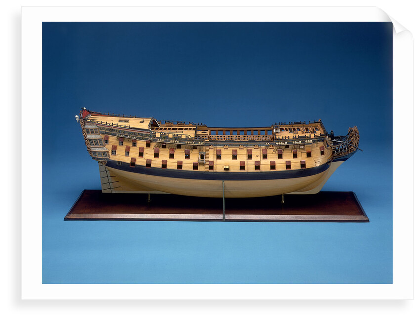 'Royal George', starboard broadside by Thomas Burroughs