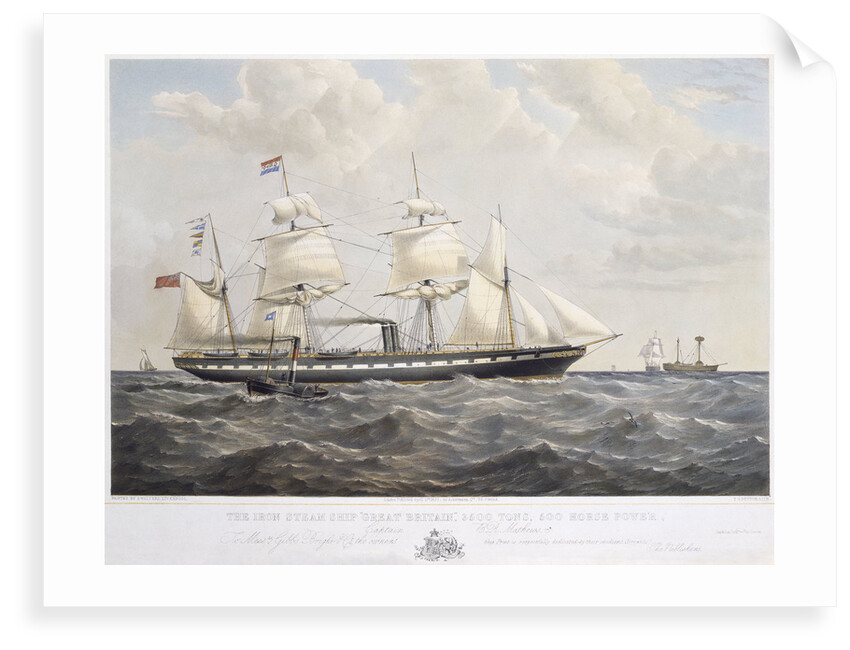 The Iron Steam Ship 'Great Britain', 3500 Tons, 500 Horse Power by Samuel Walters