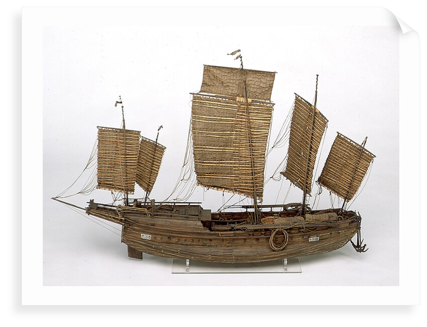 Chinese Junk, starboard broadside by Unknown