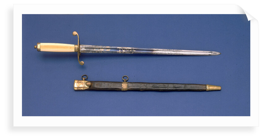 Straight-bladed dirk by unknown