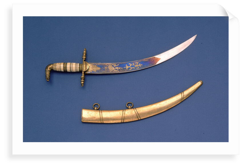 Curved bladed dirk by Cox