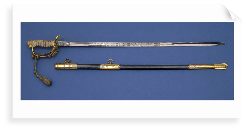 Solid half-basket hilted sword by Gieve
