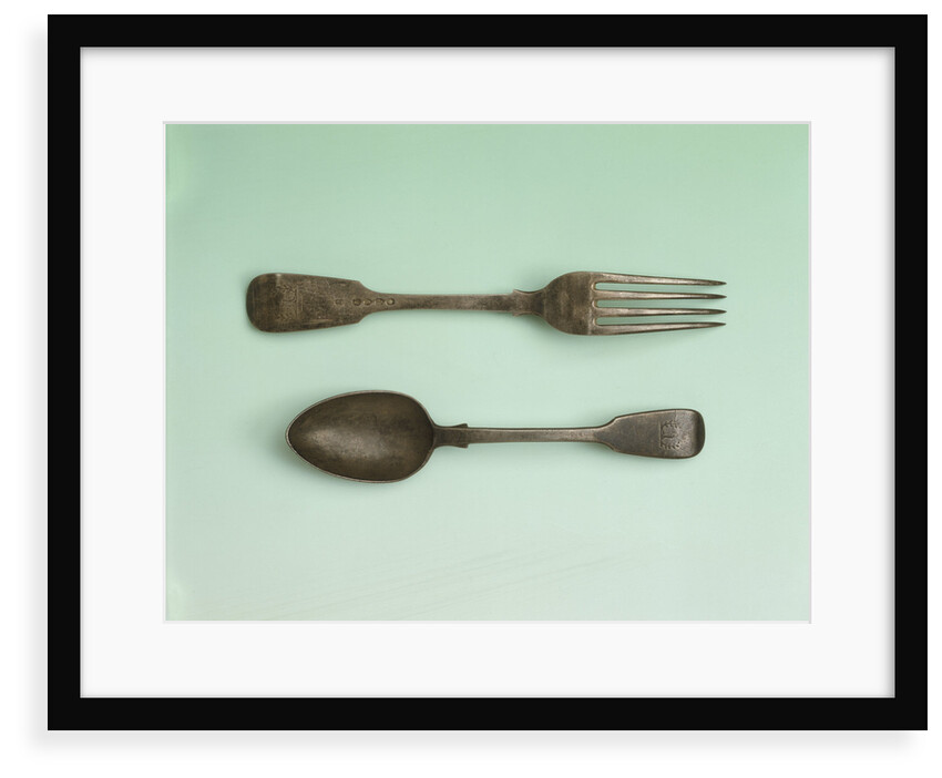 Fork and spoon relics of Sir John Franklin's last expedition by George Adams