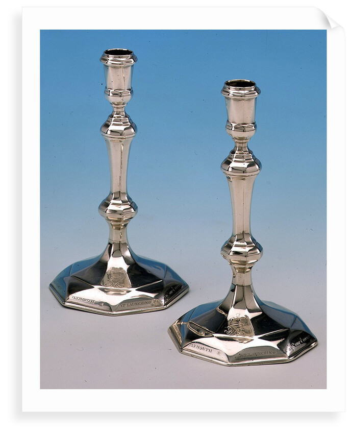 Queen Anne candlesticks by John Bache
