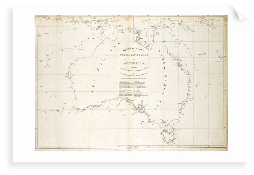 Map of Australia by Matthew Flinders