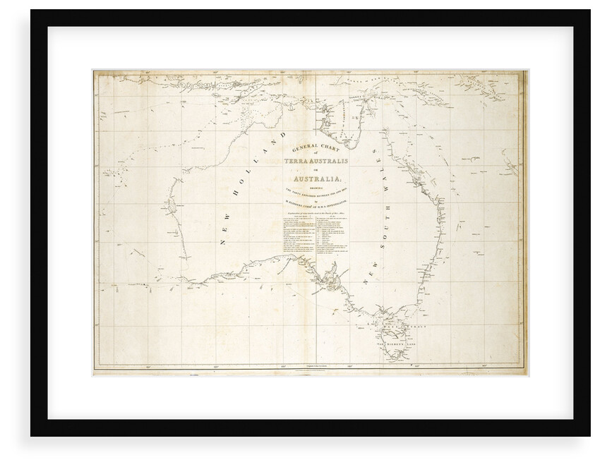 Map of Australia by Matthew Flinders