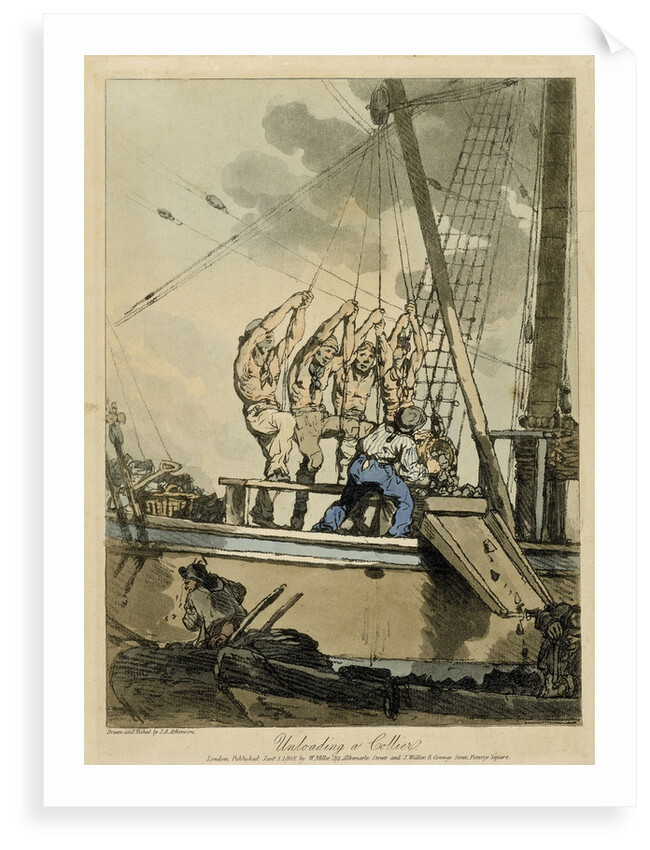 Unloading a collier by John Augustus Atkinson