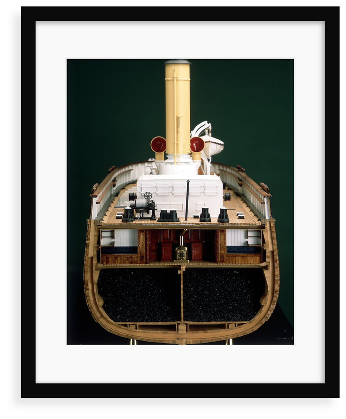 'Discovery', midships, cross-sectional view by Severn-Lamb Ltd