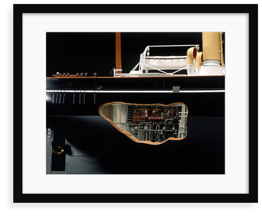 'Discovery', stern section, cut away to show engine by Severn-Lamb Ltd