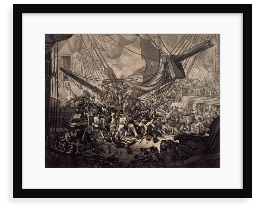 Horatio Nelson boarding the 'San Nicolas' at the Battle of Cape St Vincent, 1797 by W.M. Thomas