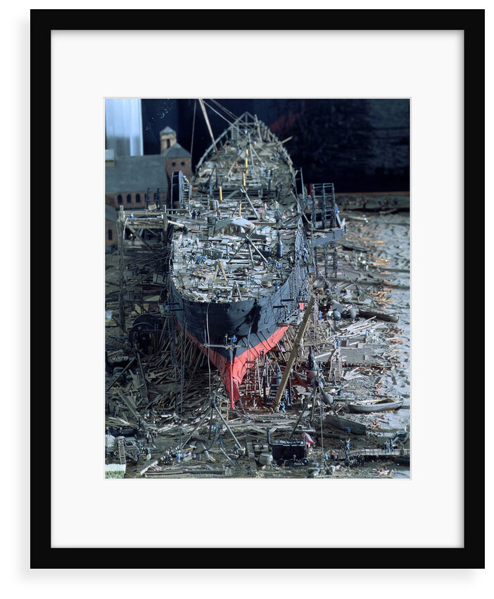 Topographic model, John Scott Russell's shipyard, 'Great Eastern' under construction by Michael K. Buxton