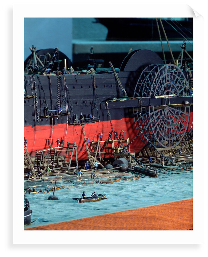 Topographic model, John Scott Russell's shipyard, 'Great Eastern' under construction by Michael K. Buxton