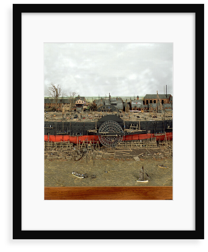 Topographic model, John Scott Russell's shipyard, 'Great Eastern' under construction by Michael K. Buxton