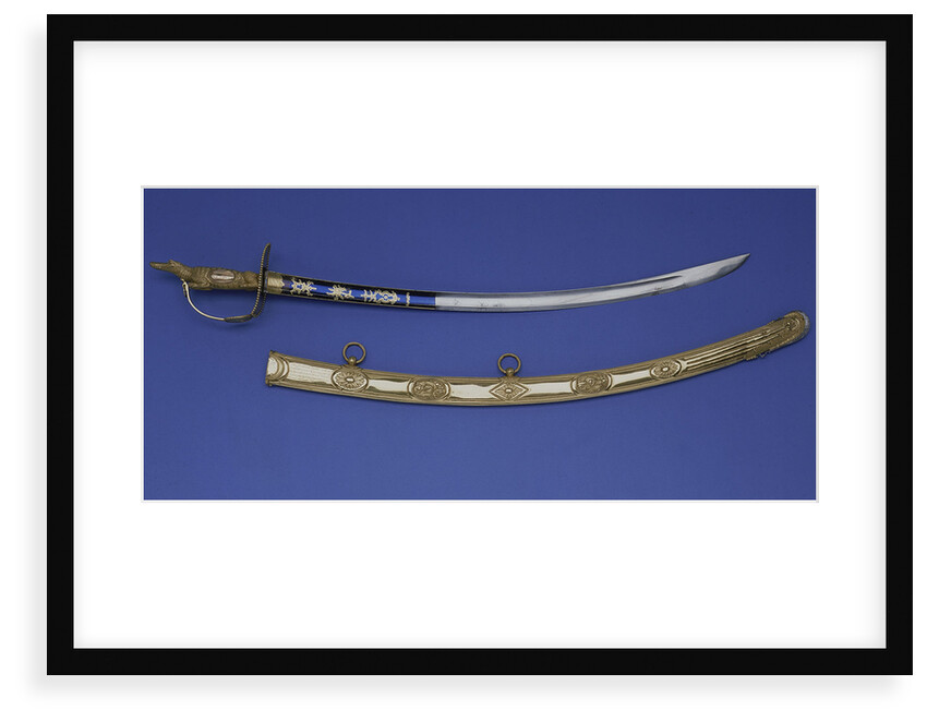 Presentation sword, which is supposedly a replica of the sword presented to Vice-Admiral Horatio Nelson (1758-1805) by unknown