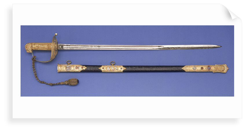 Presentation sword, which belonged to Admiral of the Fleet Sir John Rushworth Jellicoe (1859-1935) by Goldsmiths & Silversmiths Company Ltd.