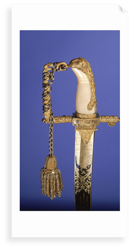 Presentation sword, hilt detail by R. Teed