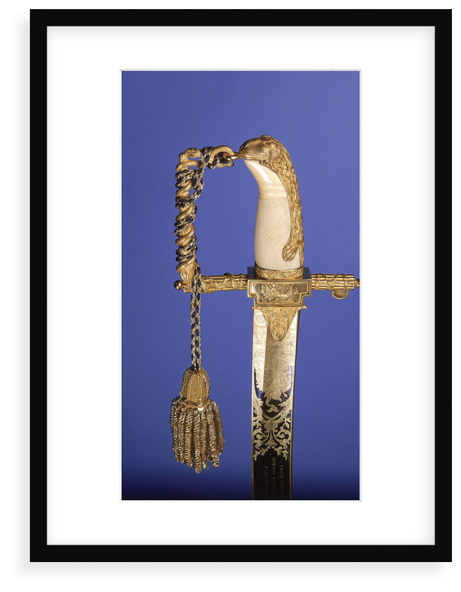 Presentation sword, hilt detail by R. Teed