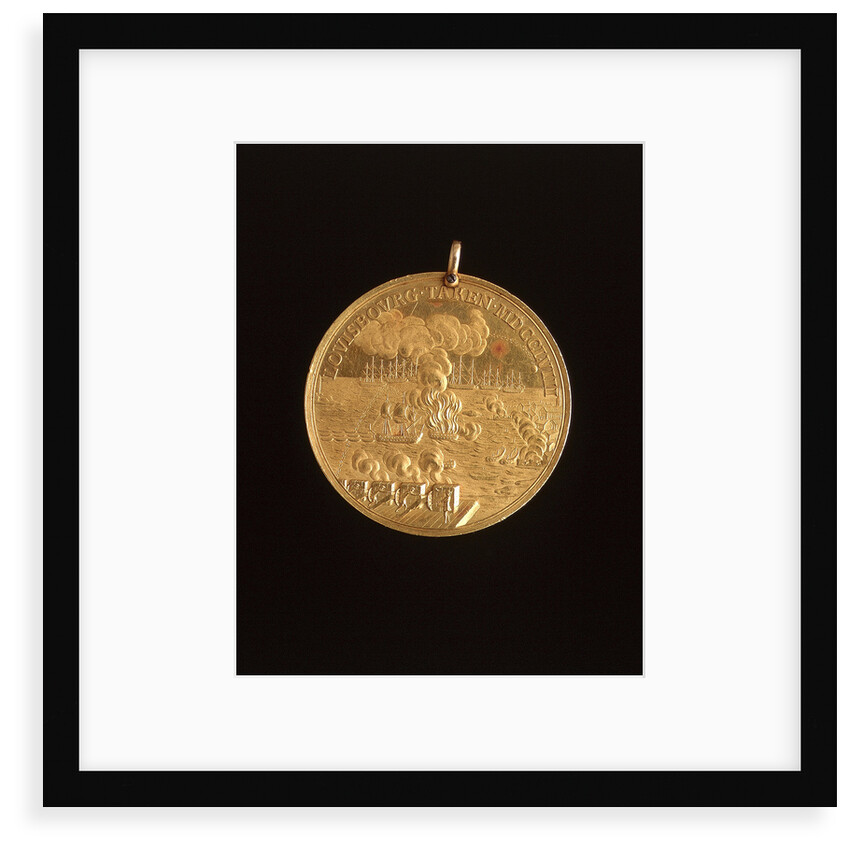 Capture of 'Louisbourg' Medal 1758 by T Pingo