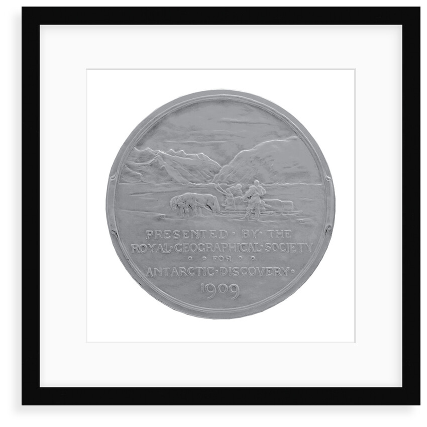 Royal Geographical Society Medal: Shackleton's Antarctic Expedition 1907-1909 by Gilbert Bayes