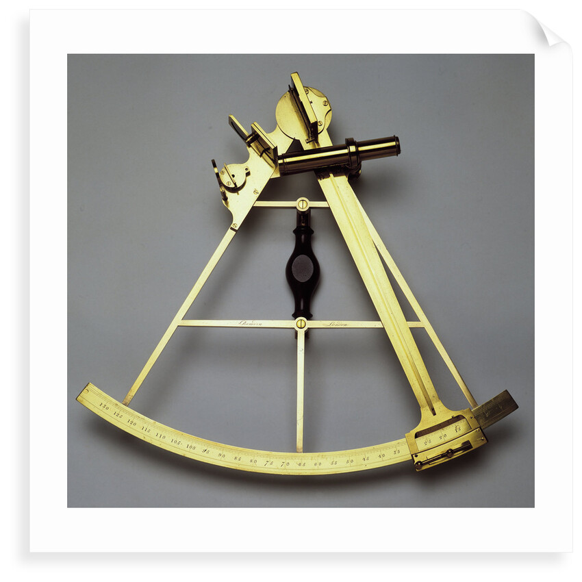 Sextant reputed to have been used on James Cook's third voyage to the Pacific (1776-80) by Jesse Ramsden