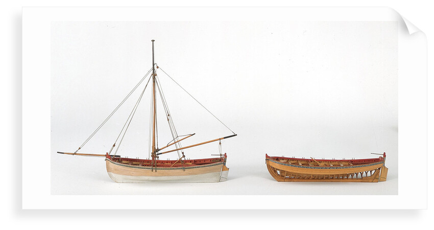 SLR0329 and SLR0330 - Longboats from 'Medway' by unknown