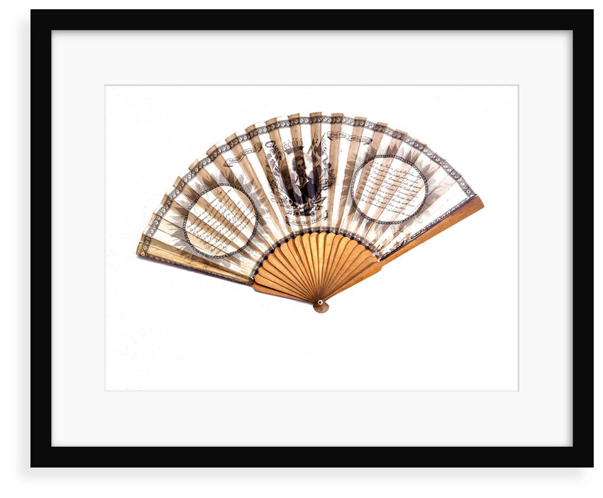Fan commemorating the Battle of the Nile, 1798 by unknown