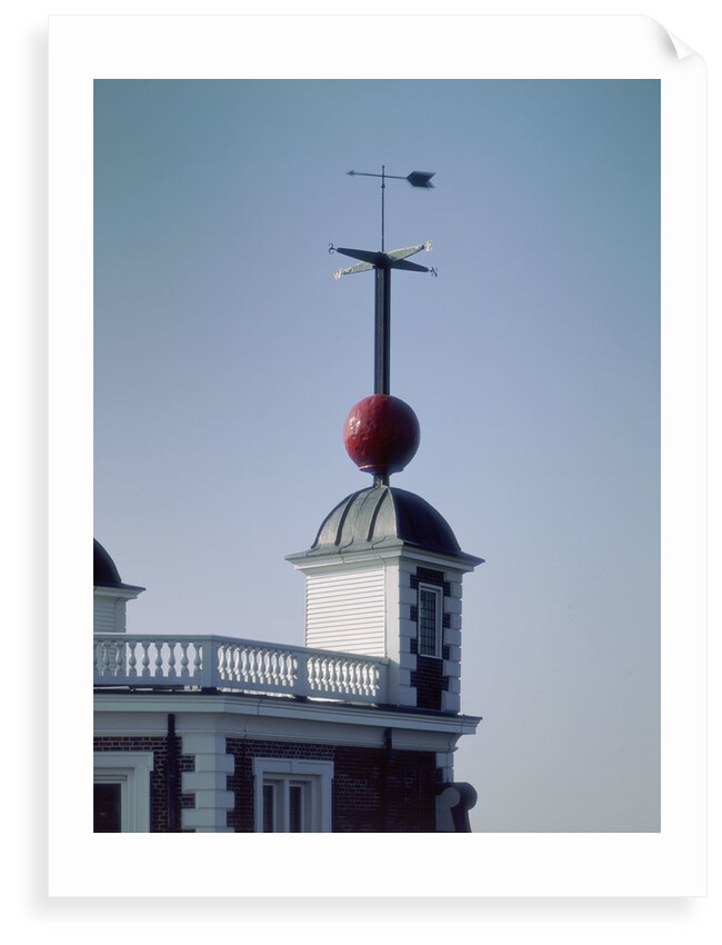 Time ball (in dropped position) at Royal Observatory, Greenwich by National Maritime Museum