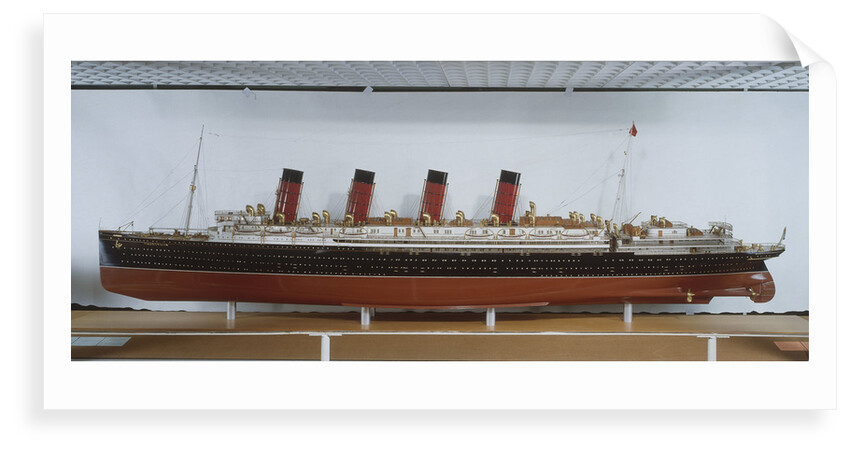 A model of 'Mauretania' (1906) by Robert Smith