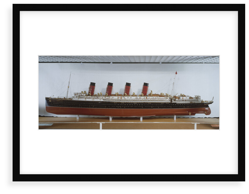 A model of 'Mauretania' (1906) by Robert Smith