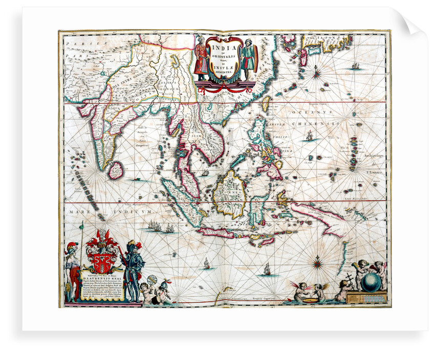 Map of Asia from the Blaeu Atlas, 1662-1665 by unknown