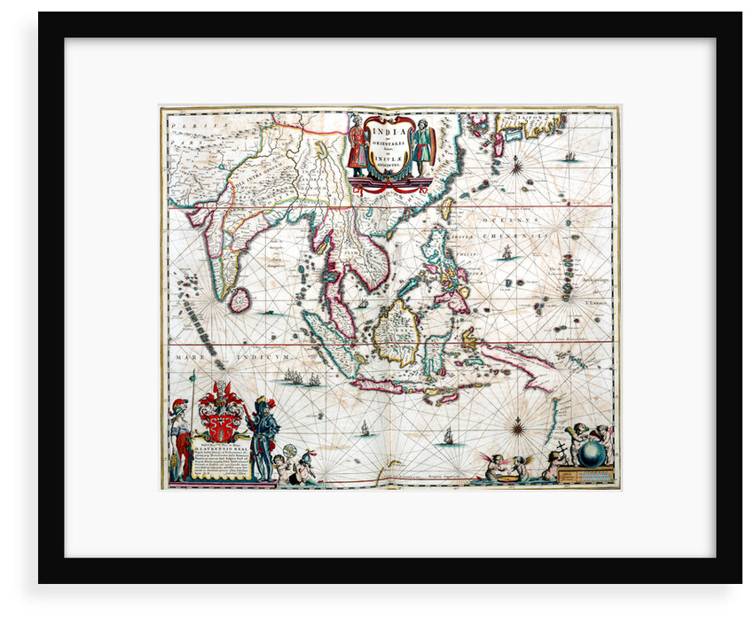 Map of Asia from the Blaeu Atlas, 1662-1665 by unknown