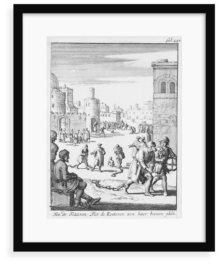 A North African slave market by unknown