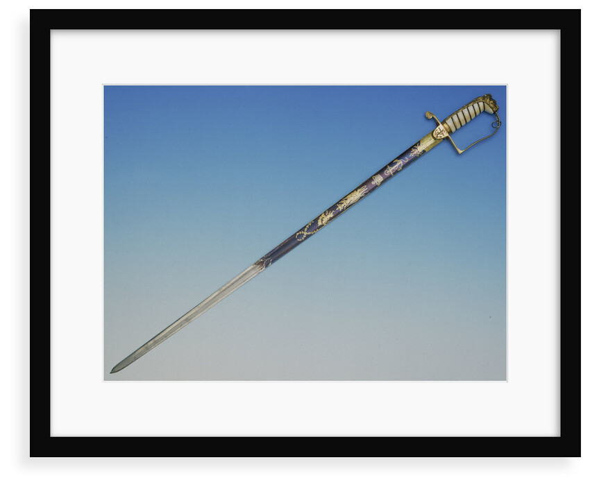 Stirrup hilted sword which belonged to Admiral of the Fleet Sir George Martin (1764-1847) by Dudley