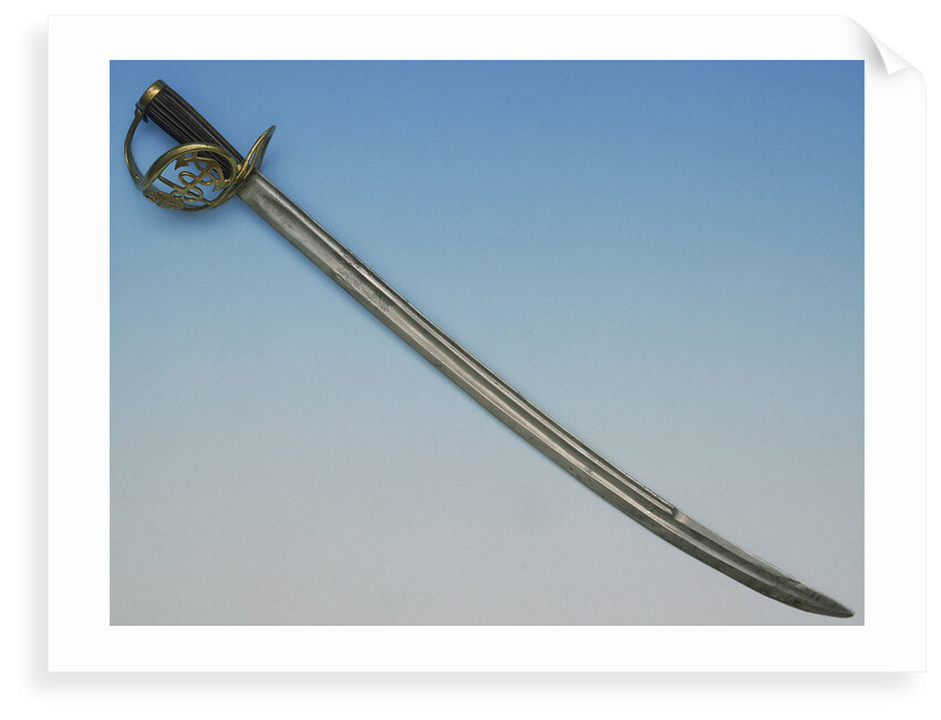 Slotted hilt hanger (sword), circa 1800 by unknown