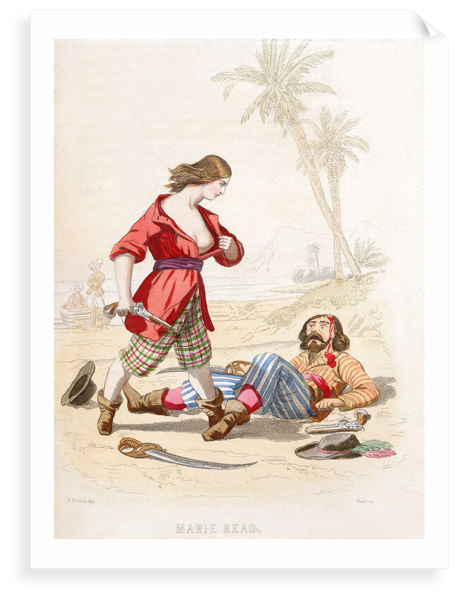 Mary Read reveals herself to a vanquished enemy by A. Catel