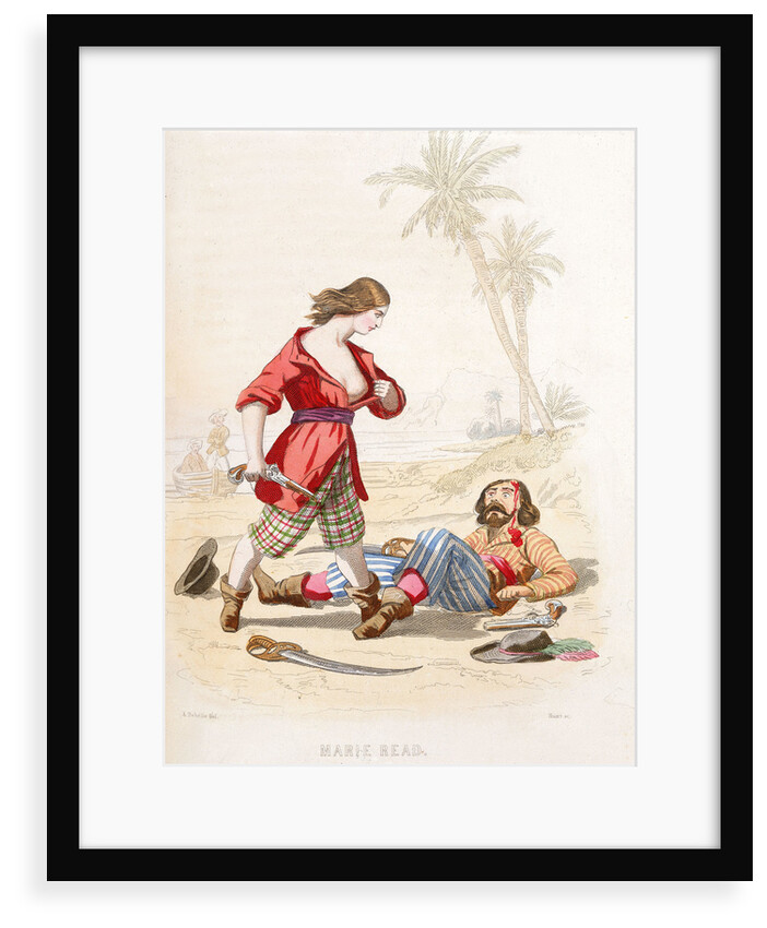 Mary Read reveals herself to a vanquished enemy by A. Catel