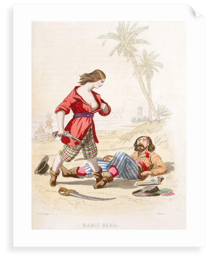 Mary Read reveals herself to a vanquished enemy by A. Catel