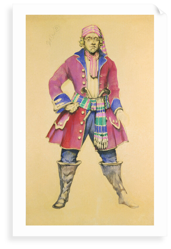 Costume design for the Gilbert & Sullivan comic opera 'Pirates of Penzance' by unknown