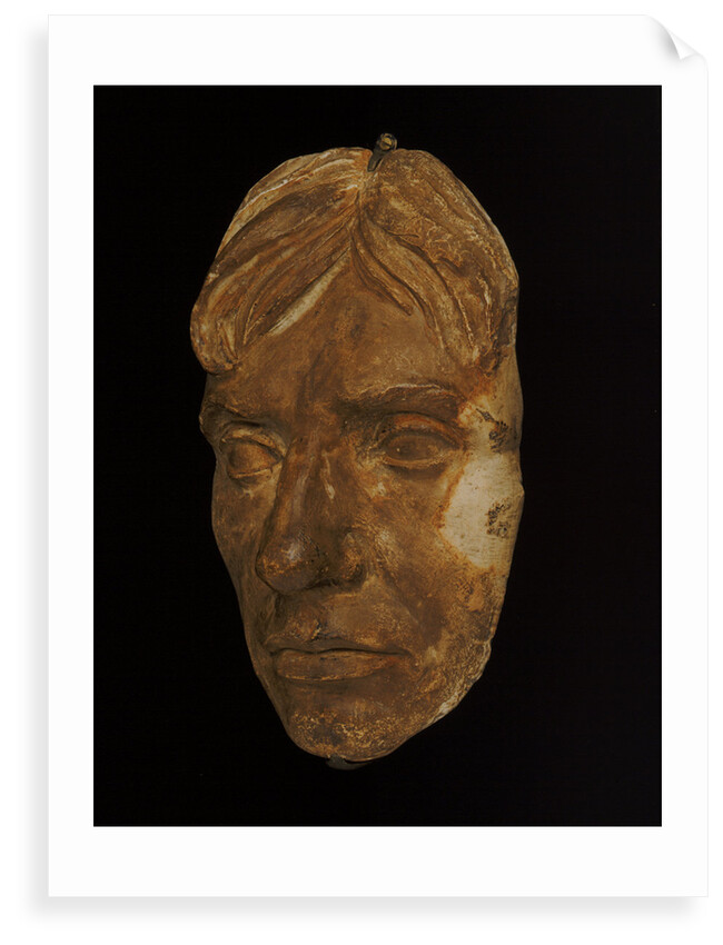 Plaster cast of  Nelson's face made in 1800 (Life mask) by unknown