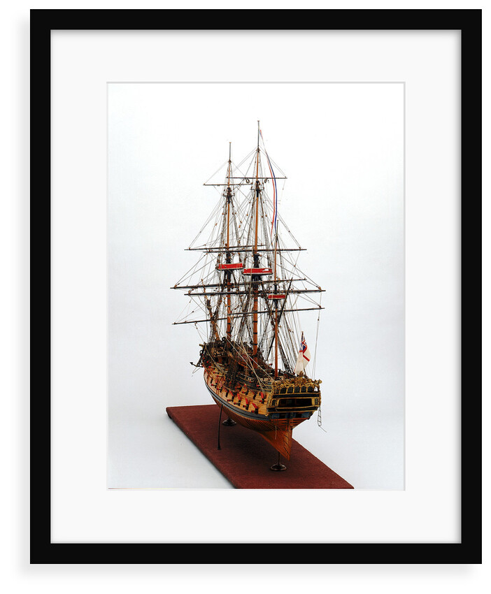 Ship of 50 guns by unknown