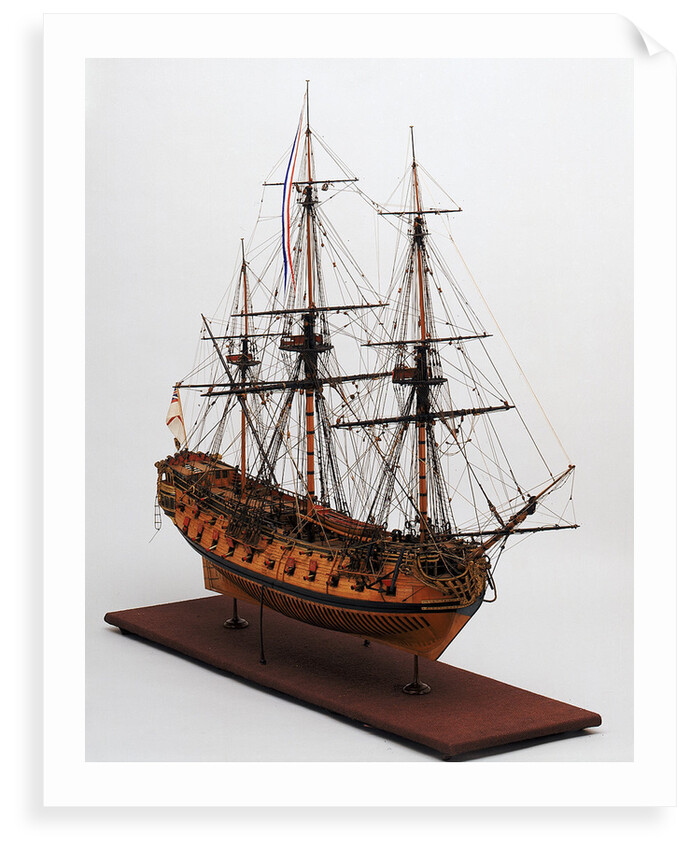 Ship of 50 guns by unknown