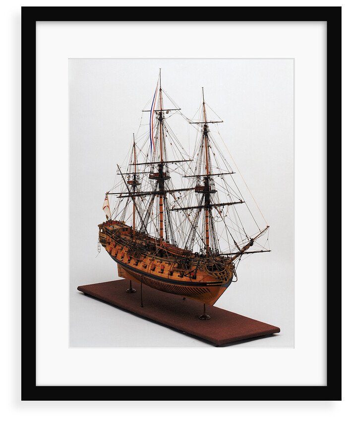 Ship of 50 guns by unknown