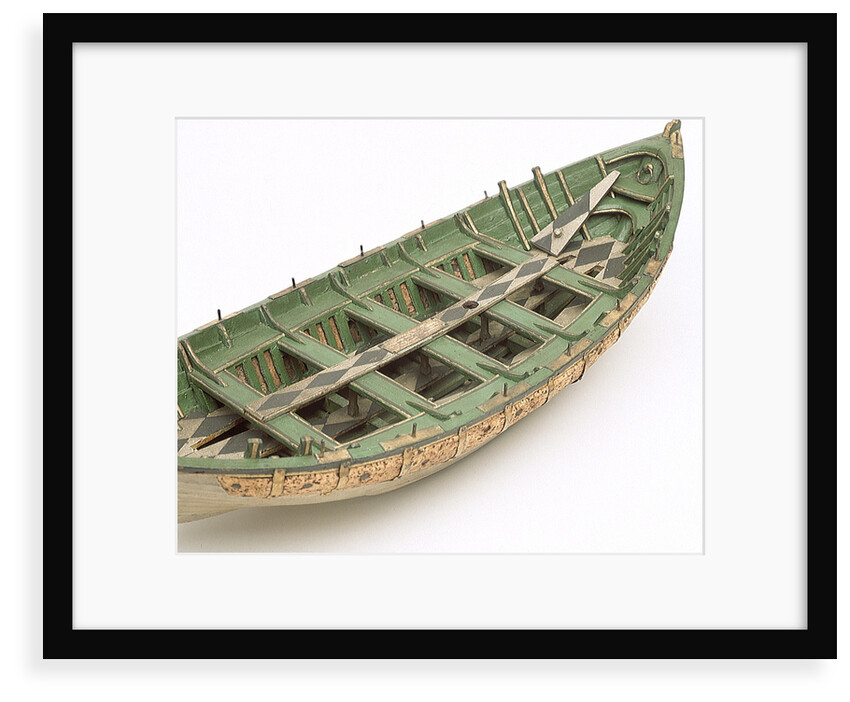 Full hull model, Greathead lifeboat, interior by Henry Greathead