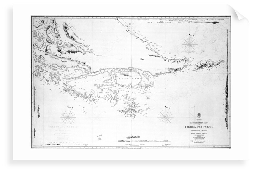 South America the south-eastern part of Tierra del Fuego with Staten Island, Cape Horn and Diego Ramirez Islands by British Admiralty