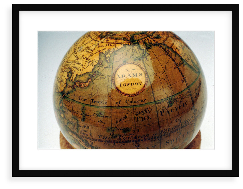 Label in North Pacific Ocean by Adams