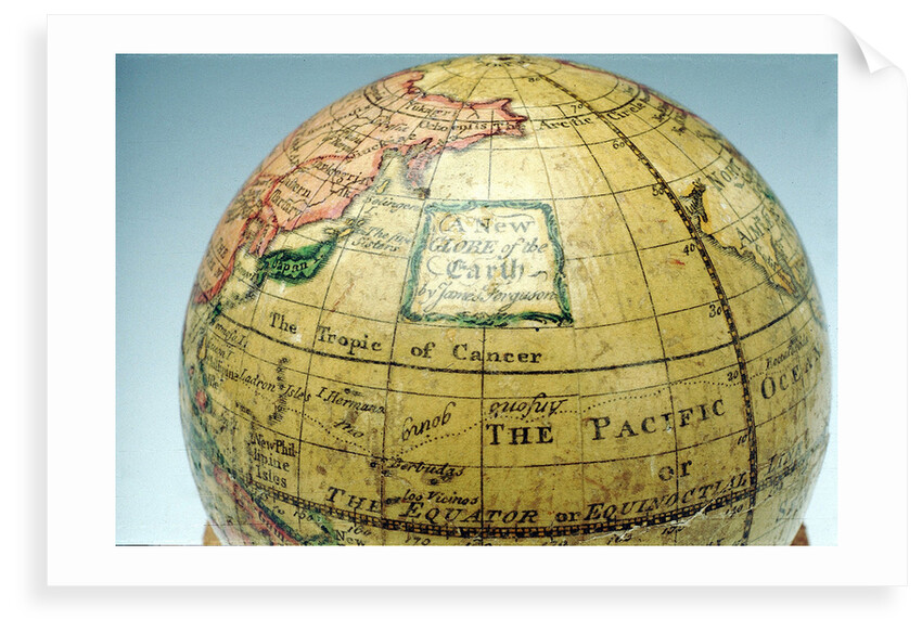 Cartouche in North Pacific Ocean by James Ferguson
